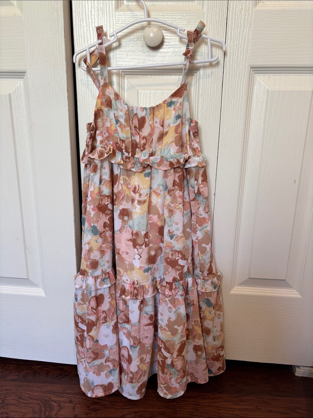 Janie and Jack Multicolor Floral Ruffle Tiered Dress